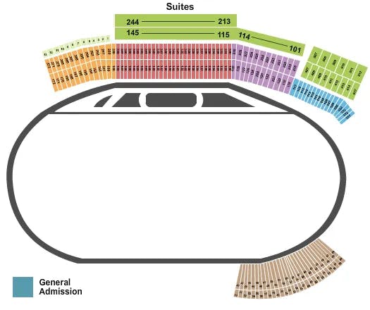  RACING Seating Map Seating Chart