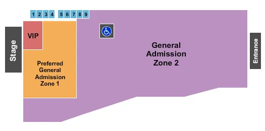  END STAGE Seating Map Seating Chart