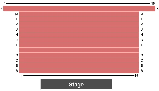  END STAGE Seating Map Seating Chart