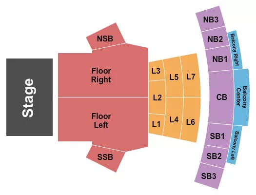 AVALON HOLLYWOOD ENDSTAGE 3 Seating Map Seating Chart