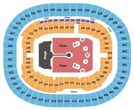  COLD PLAY Seating Map Seating Chart