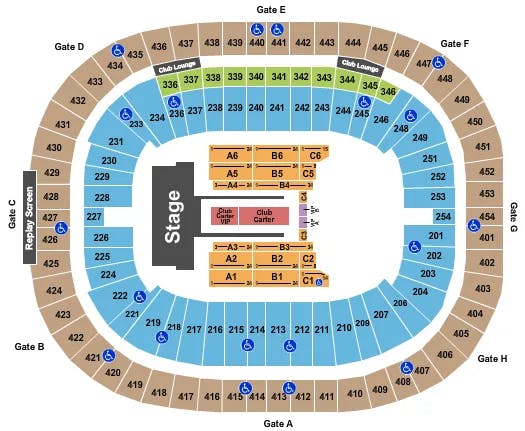  BEYONCE JAY Z Seating Map Seating Chart