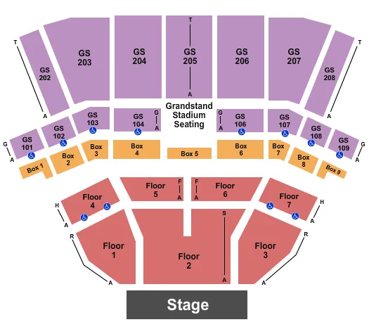 BECU LIVE AT NORTHERN QUEST RESORT CASINO ENDSTAGE 3 Seating Map Seating Chart