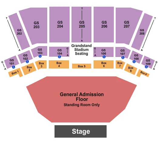 BECU LIVE AT NORTHERN QUEST RESORT CASINO ENDSTAGE GA FLR Seating Map Seating Chart