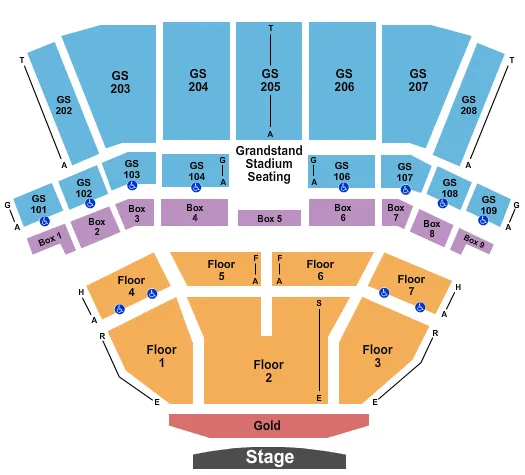 BECU LIVE AT NORTHERN QUEST RESORT CASINO ENDSTAGE PIT Seating Map Seating Chart