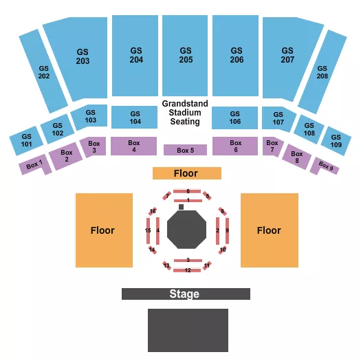 BECU LIVE AT NORTHERN QUEST RESORT CASINO MMA Seating Map Seating Chart