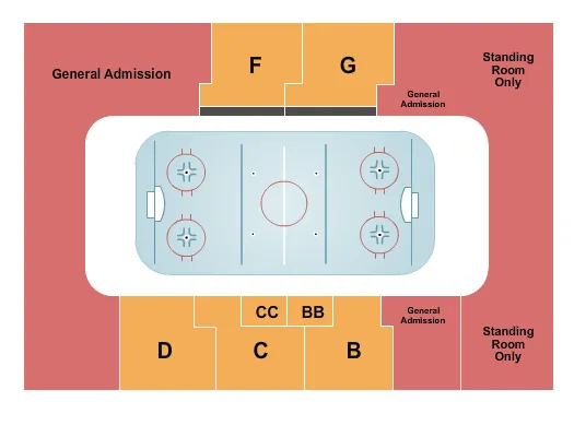  END STAGE Seating Map Seating Chart
