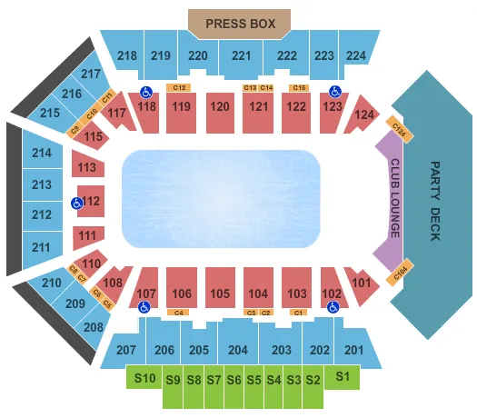  DISNEY ON ICE 3 Seating Map Seating Chart