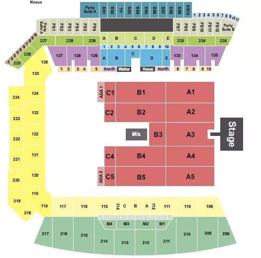  BURNA BOY Seating Map Seating Chart