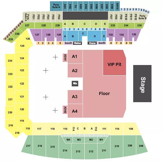  KORN Seating Map Seating Chart