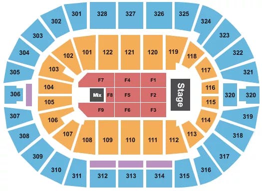  ENDSTAGE 5 Seating Map Seating Chart