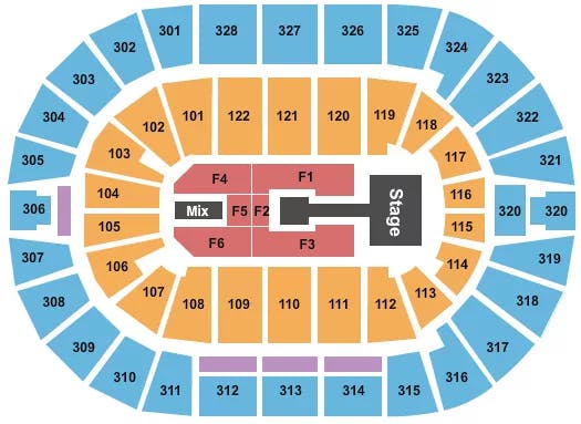  ENDSTAGE CATWALK Seating Map Seating Chart