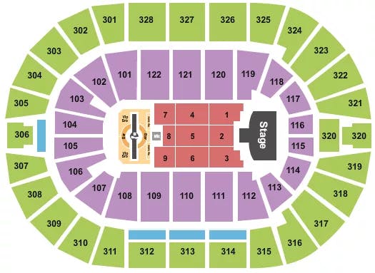  JUSTIN TIMBERLAKE Seating Map Seating Chart