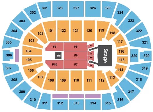  LITTLE BIG TOWN Seating Map Seating Chart