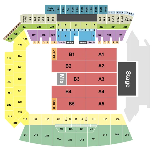  MARCO ANTONIO SOLIS Seating Map Seating Chart