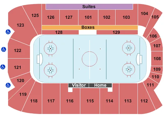 HOCKEY Seating Map Seating Chart