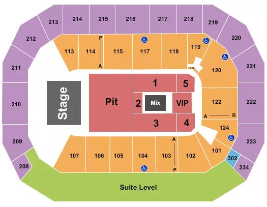  BREAKING BENJAMIN Seating Map Seating Chart