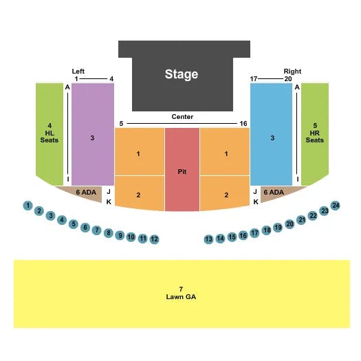  ENDSTAGE GA PIT 2 Seating Map Seating Chart