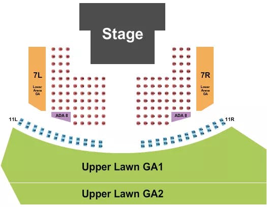  ENDSTAGE GA PIT 3 Seating Map Seating Chart