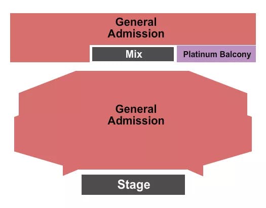 BELASCO THEATER LA GENERAL ADMISSION Seating Map Seating Chart
