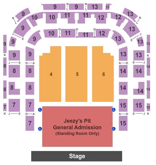  JEEZY Seating Map Seating Chart
