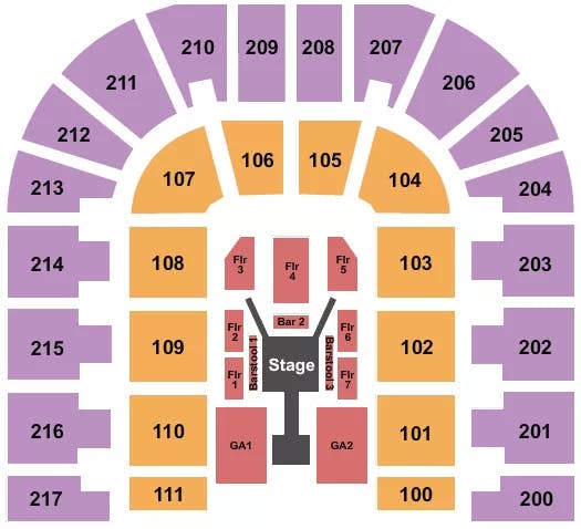  FUERZA REGIDA Seating Map Seating Chart