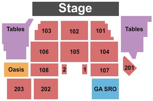 BETHLEHEM MUSIKFEST WIND CREEK STEEL STAGE POISON Seating Map Seating Chart