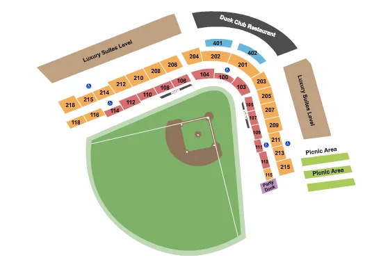  BASEBALL Seating Map Seating Chart