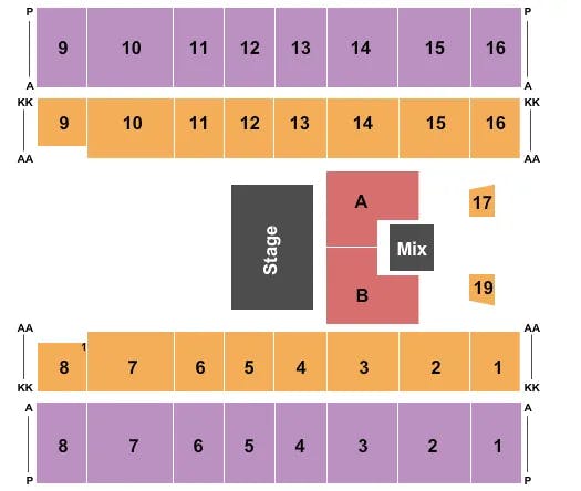  ALISON KRAUSS Seating Map Seating Chart
