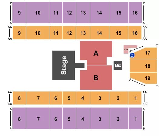  HALFHOUSE CATWALK Seating Map Seating Chart