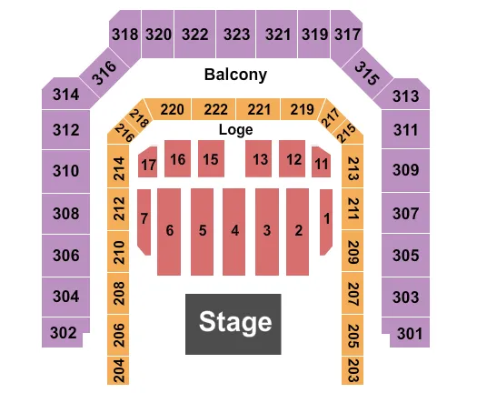  ALL RESERVED Seating Map Seating Chart