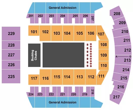  RODEO W TABLES Seating Map Seating Chart