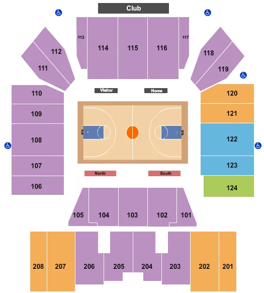  BASKETBALL Seating Map Seating Chart