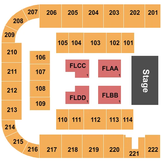  NEWSBOYS Seating Map Seating Chart