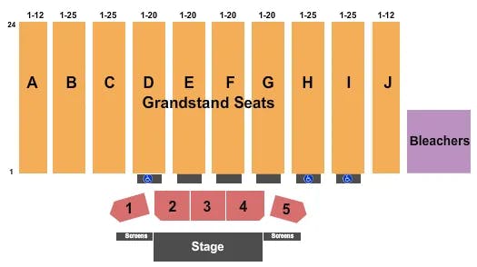  ENDSTAGE 3 Seating Map Seating Chart