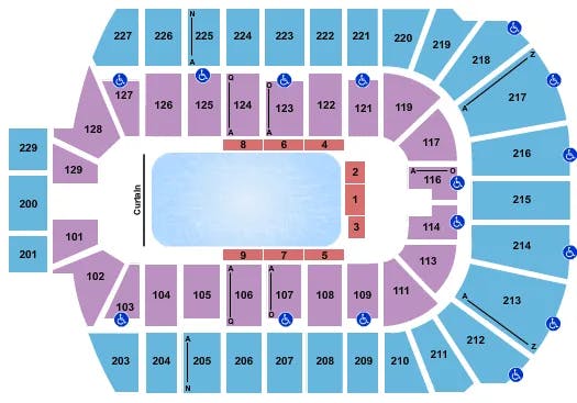  DISNEY ON ICE 2 Seating Map Seating Chart