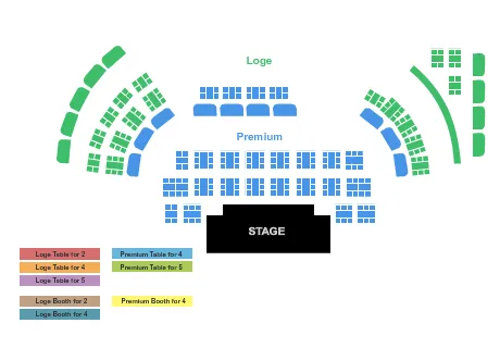  ENDSTAGE STATIC Seating Map Seating Chart