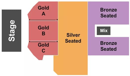  ENDSTAGE SEATED Seating Map Seating Chart