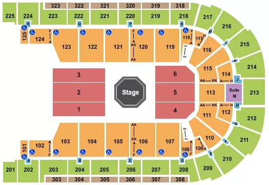 BOARDWALK HALL ARENA BOARDWALK HALL UFC Seating Map Seating Chart