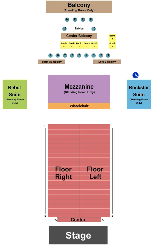  RESERVED 2 Seating Map Seating Chart