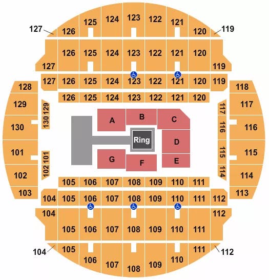  ALL ELITE WRESTLING Seating Map Seating Chart