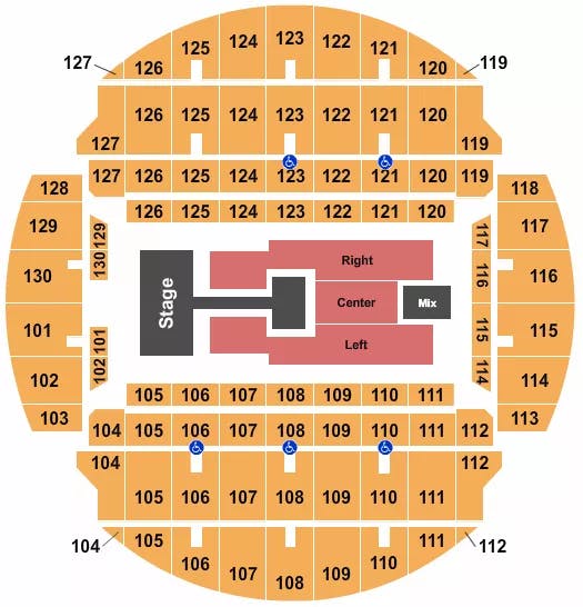  KIRK FRANKLIN Seating Map Seating Chart