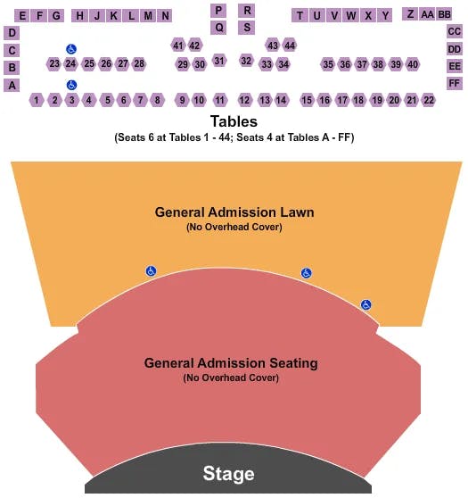  ENDSTAGE GA TABLES Seating Map Seating Chart