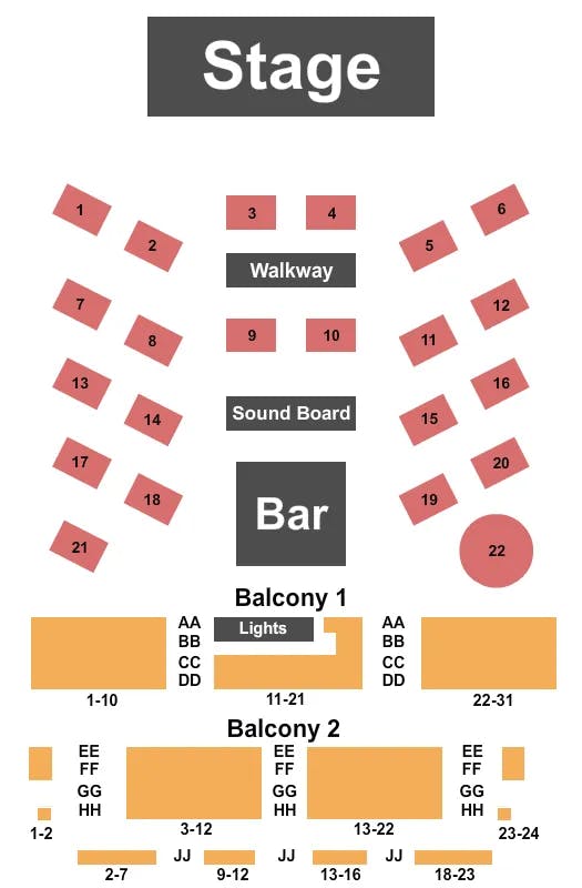  TRACE BUNDY Seating Map Seating Chart