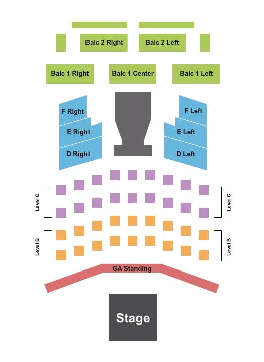  BOXING 3 Seating Map Seating Chart