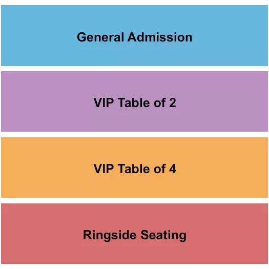 BOURBON THEATRE NE GA TABLE24 RINGSIDE Seating Map Seating Chart
