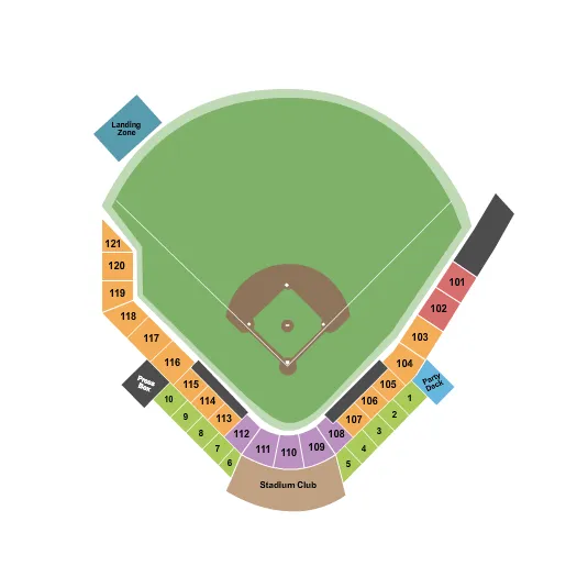  BASEBALL Seating Map Seating Chart