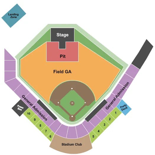  TOBY KEITH Seating Map Seating Chart