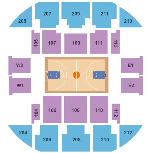  HARLEM GLOBETROTTERS Seating Map Seating Chart