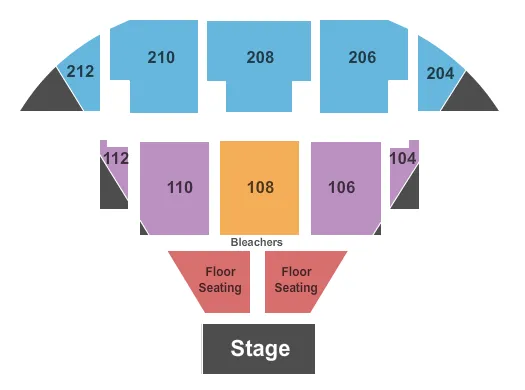  THEATER AT THE BRICK Seating Map Seating Chart